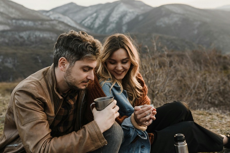 Two friends sharing a moment, hinting at a friends to lovers connection