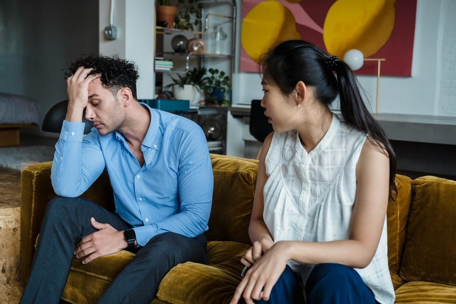 Couples practicing healthy communication in relationships